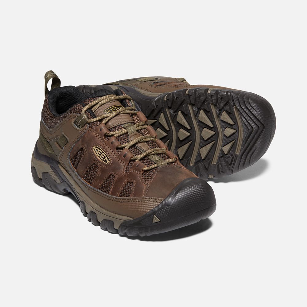 Zapatos de Seguridad Keen Mexico Marrom/Negros - Hombre Targhee Vent - GH2178960